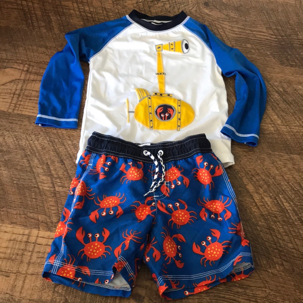 Gymboree boys swim set